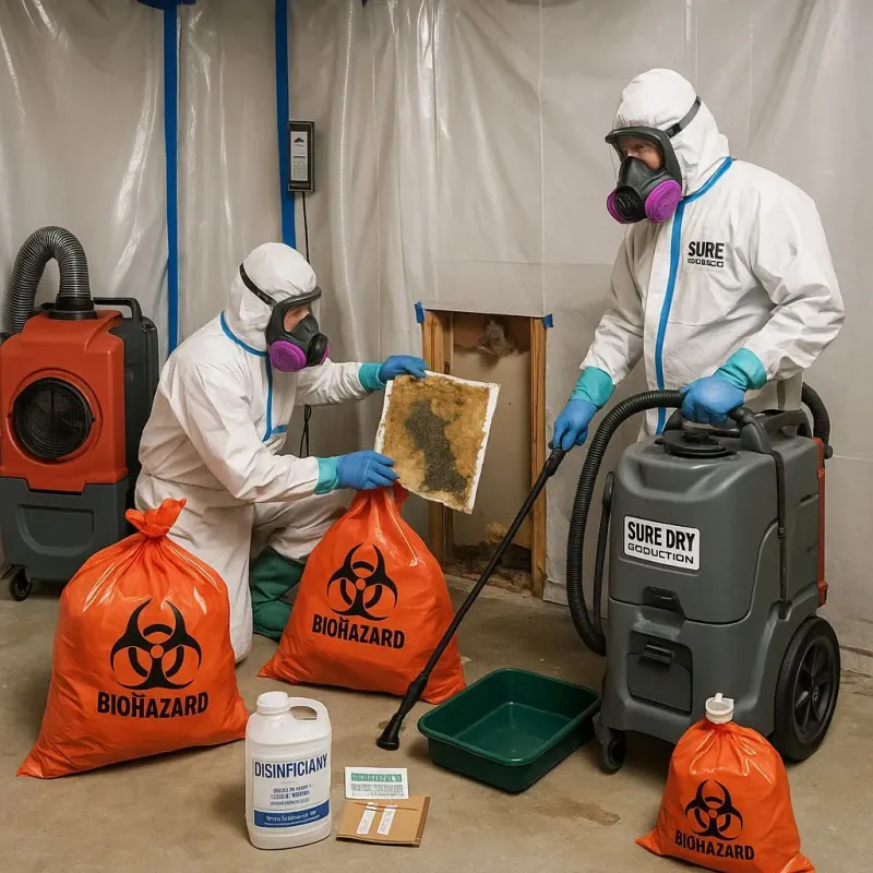 Contaminated Water Handling Protocols process in Old River-Winfree, TX